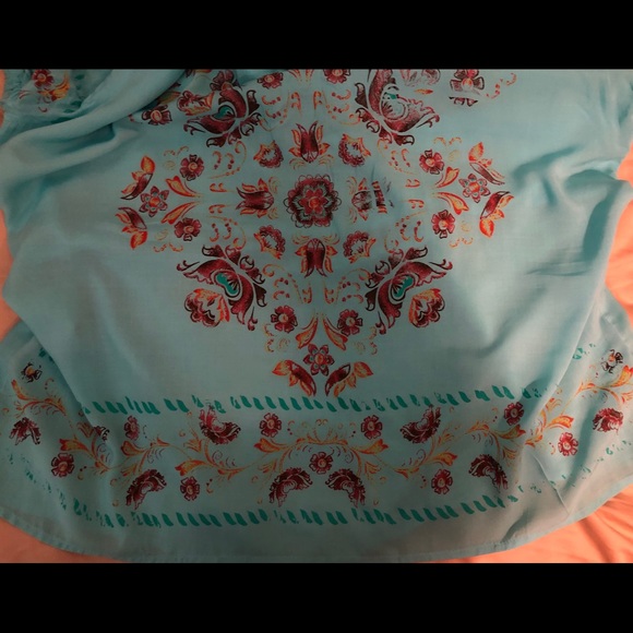 One World Brand Peasant top. New/Never Worn. - Picture 5 of 5